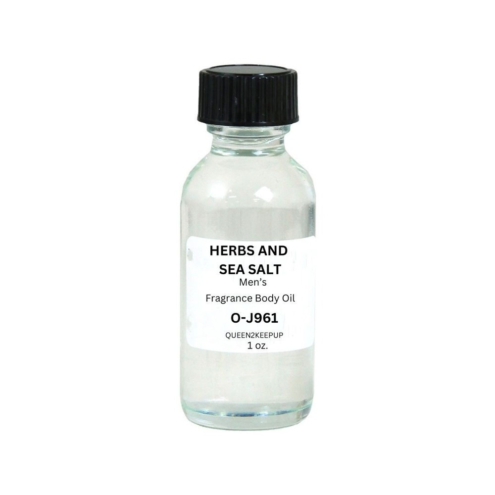 Herbs and Sea Salt (Men) Body Oil 1 oz Fragrance All Natural Scent